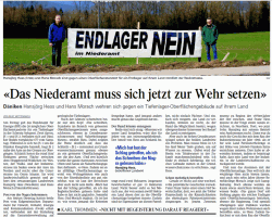 Artikel im Oltner Tagblatt vom 25. Januar 2012