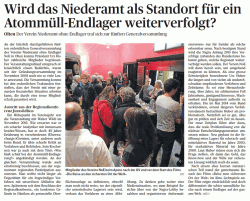 Oltner Tagblatt vom 12. November 2014